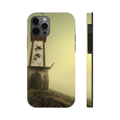 "Gespenstisches Leuchtfeuer im Nebel" - Die Alien Tough Phone Cases