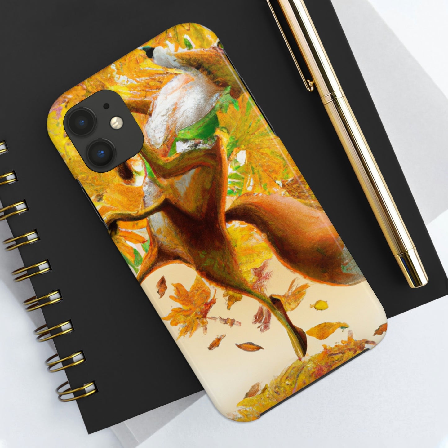 "Autumnal Adventure: A Fox's Mischief" - The Alien Tough Phone Cases