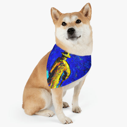 "Lone Mage on the Frozen Summit" - The Alien Pet Bandana Collar