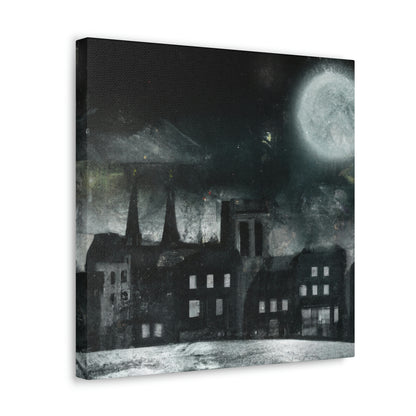 "Luminous Nocturne: A City Lit By Moonlight" - The Alien Canva