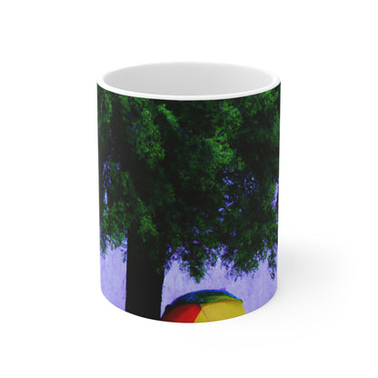 "Beneath the Rainy Sky." - The Alien Ceramic Mug 11 oz