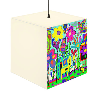 "A Mystical Garden of Rainbow Petals" - The Alien Light Cube Lamp