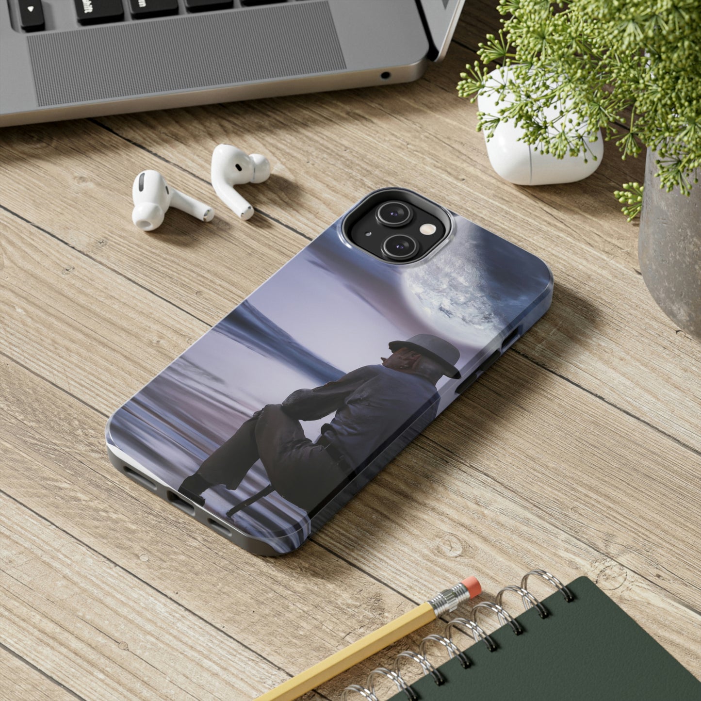 Moonlight Reflections on a Quiet Lake – Die Alien Tough Phone Cases