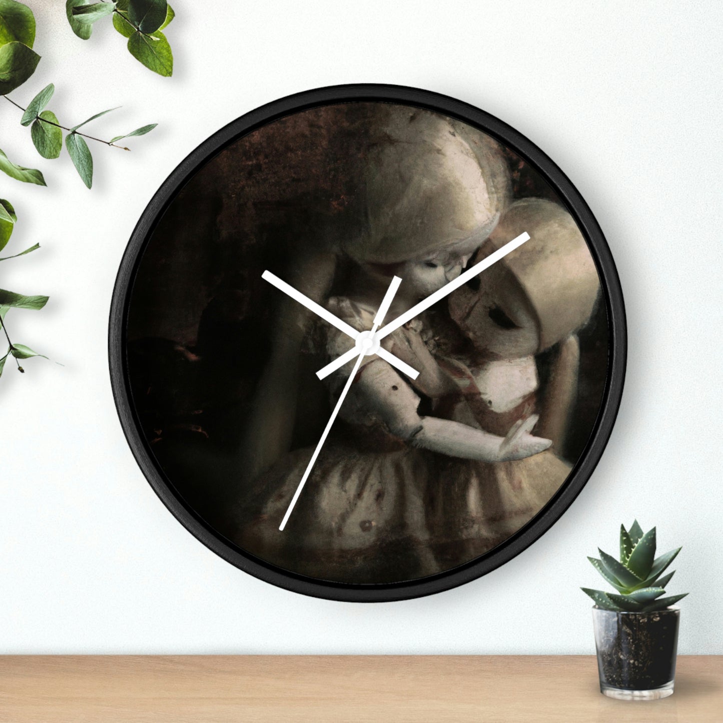 "A Melancholy Tango of Two Dolls" - The Alien Wall Clock