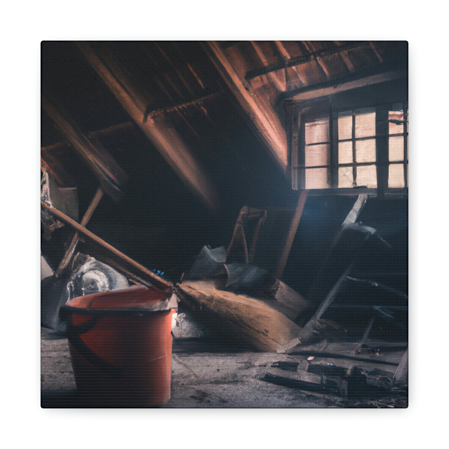 "Dusty Hopes in an Abandoned Attic" - The Alien Canva