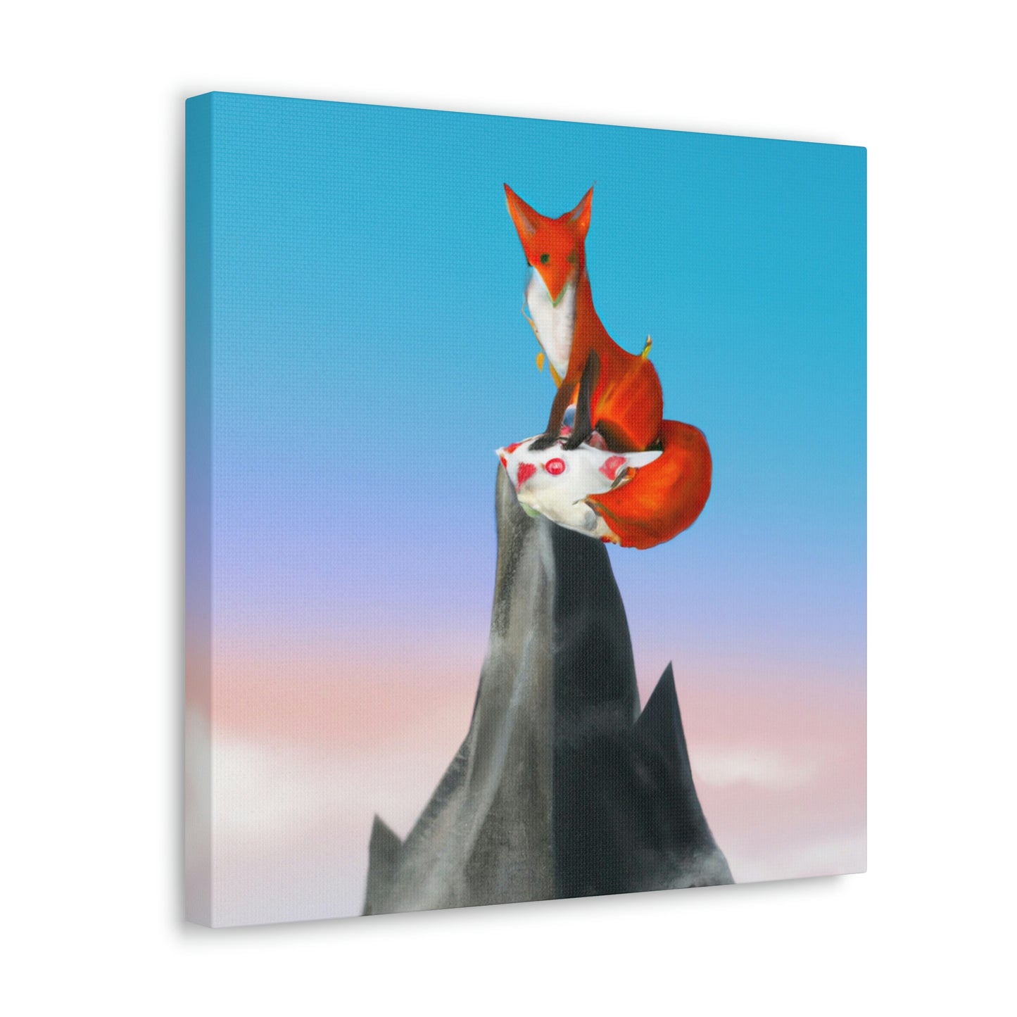 Der Fuchs, der auf dem Berg gipfelt - The Alien Canva