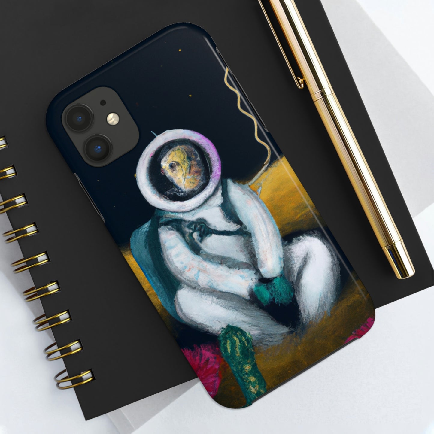 "Allein im Dunkeln: Das Überleben eines einsamen Astronauten" - Die Alien Tough Phone Cases