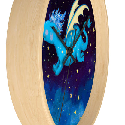 "Drifting Among the Stars: The Story of a Baby Dragon" - The Alien Wall Clock