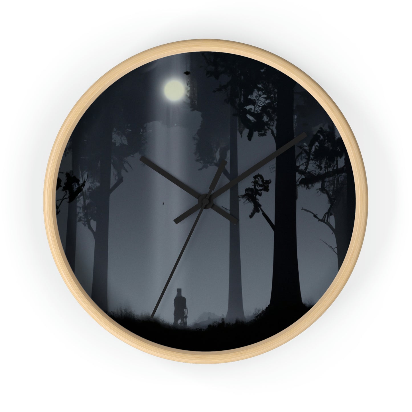 Lost in the Moonlight Forest. - The Alien Wall Clock