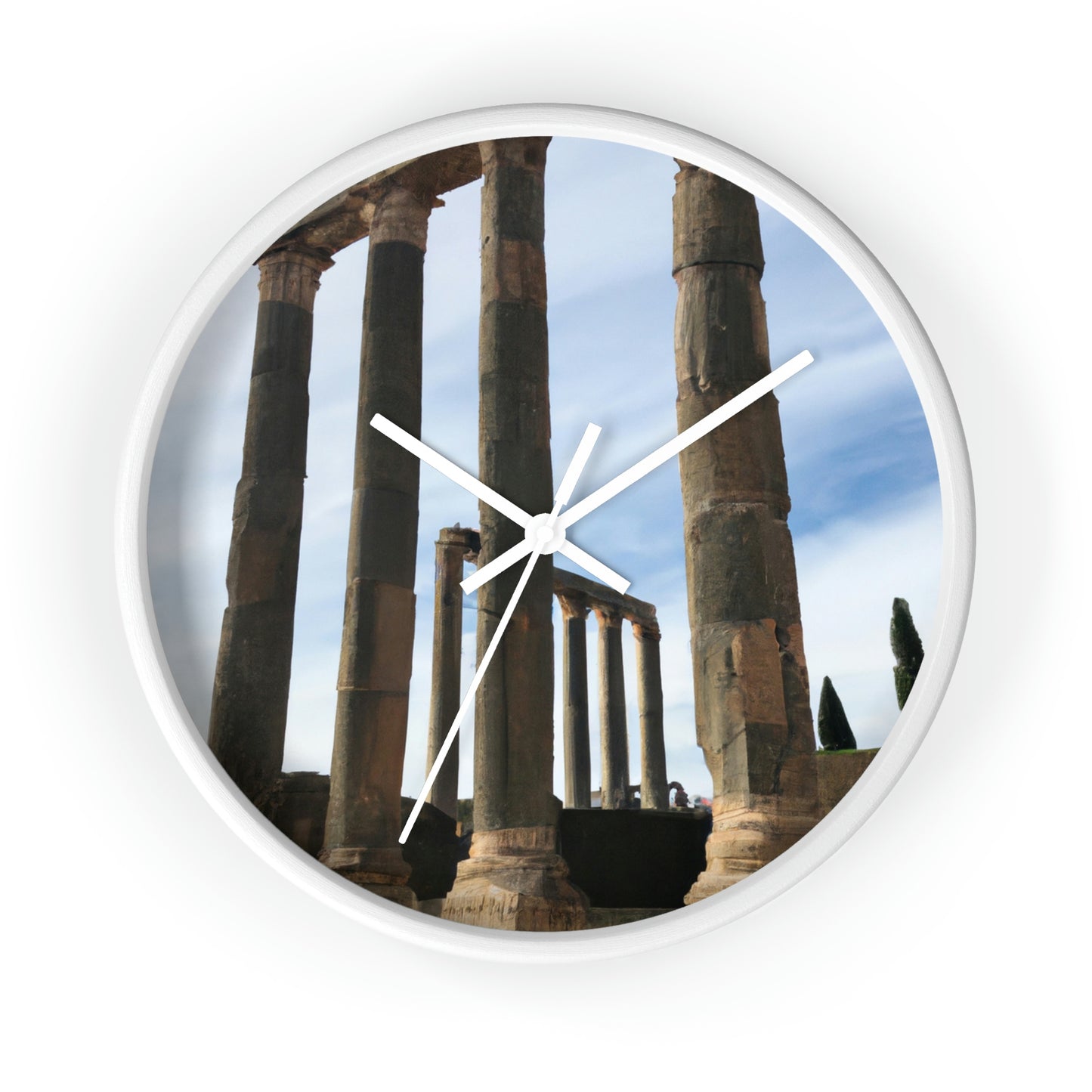 "Lost in Ancient Ruins: A Wanderlust Odyssey" - The Alien Wall Clock