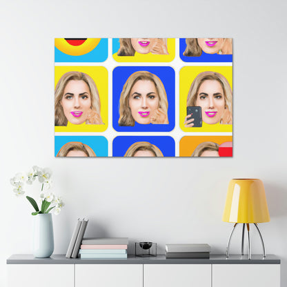 "Emoji-zing a Celebrity: A Pop Art Portrait" - The Alien Canva