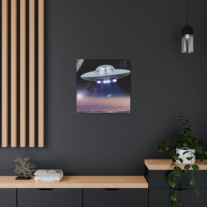 "Invasion des kosmischen Himmels" - Die Alien-Canva