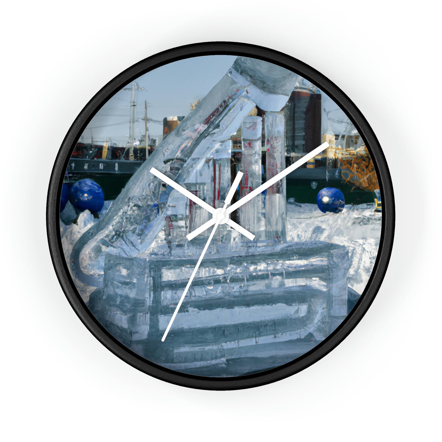 "Frozen Melodies: Crafting Music with Ice" - The Alien Wall Clock