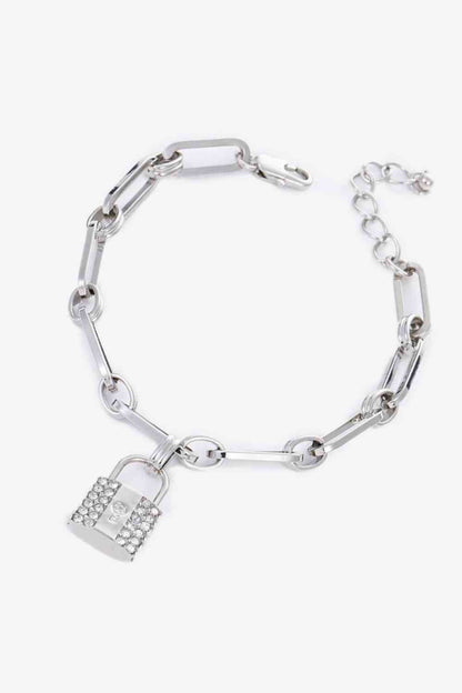 Lock Charm Chain Bracelet