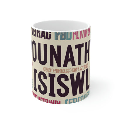 "A Trip Down Memory Lane: 16 of My Favourite Words" - The Alien Ceramic Mug 11 oz