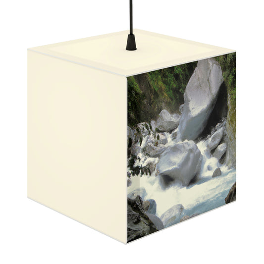 "Canyon Chaos: The Rockslide Race" - Die Alien Light Cube Lampe