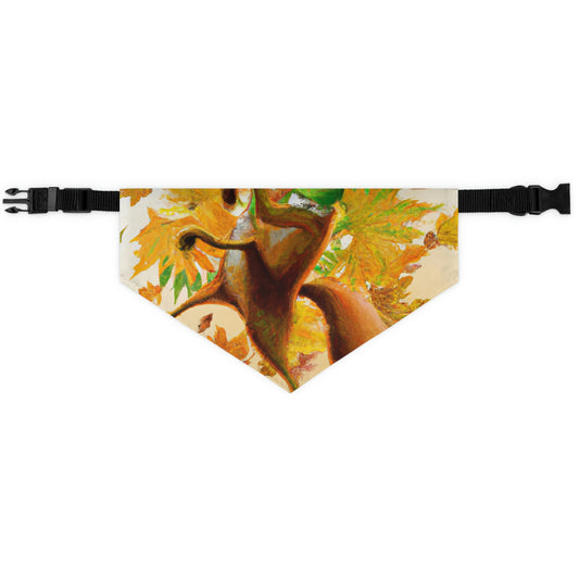 "Autumnal Adventure: A Fox's Mischief" - The Alien Pet Bandana Collar