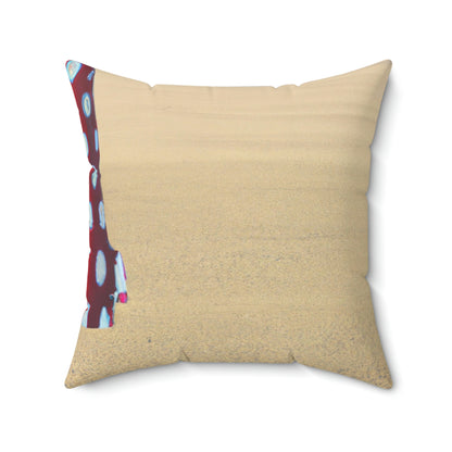 Deserted in the Dust: Stranded Rocket Odyssey - The Alien Square Pillow