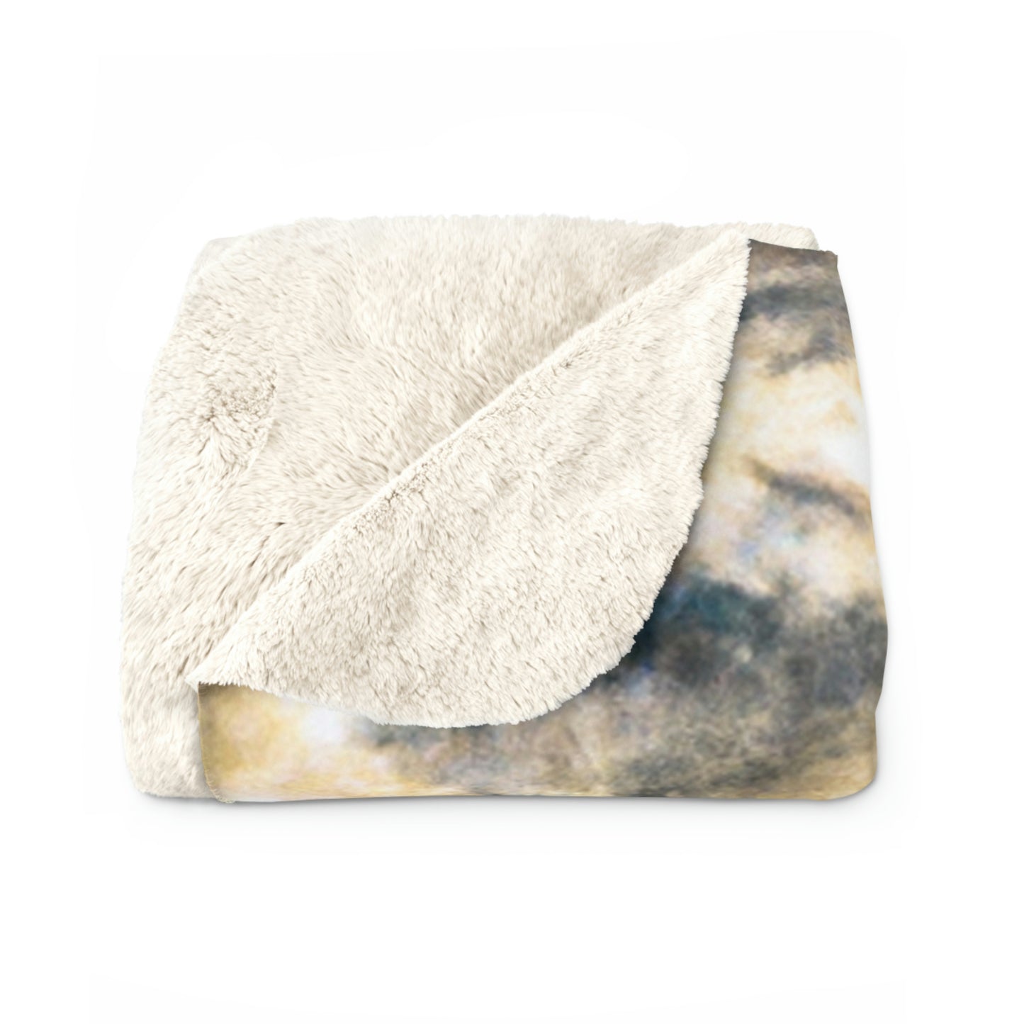 "A Reflection of Celestial Mirage". - The Alien Sherpa Fleece Blanket