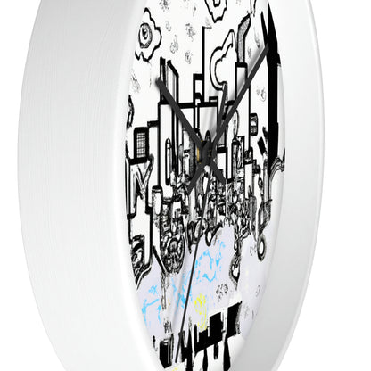 "Ghostly Haze: The Forgotten City". - The Alien Wall Clock