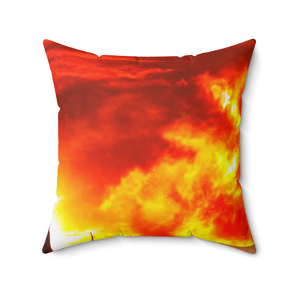 The Endless Desert Journey - The Alien Square Pillow