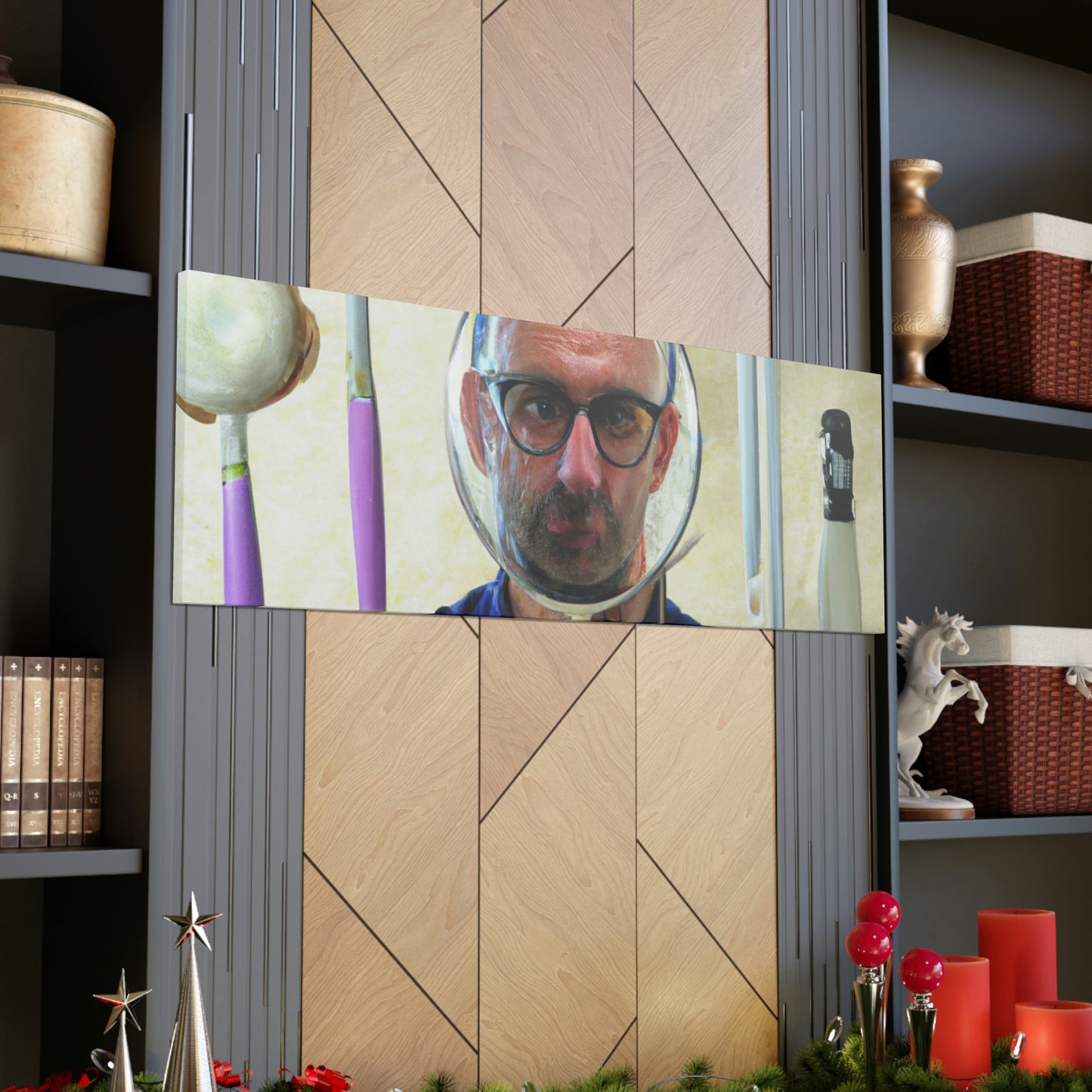 "Reflected in Home: A DIY Self-Portrait" - Leinwand