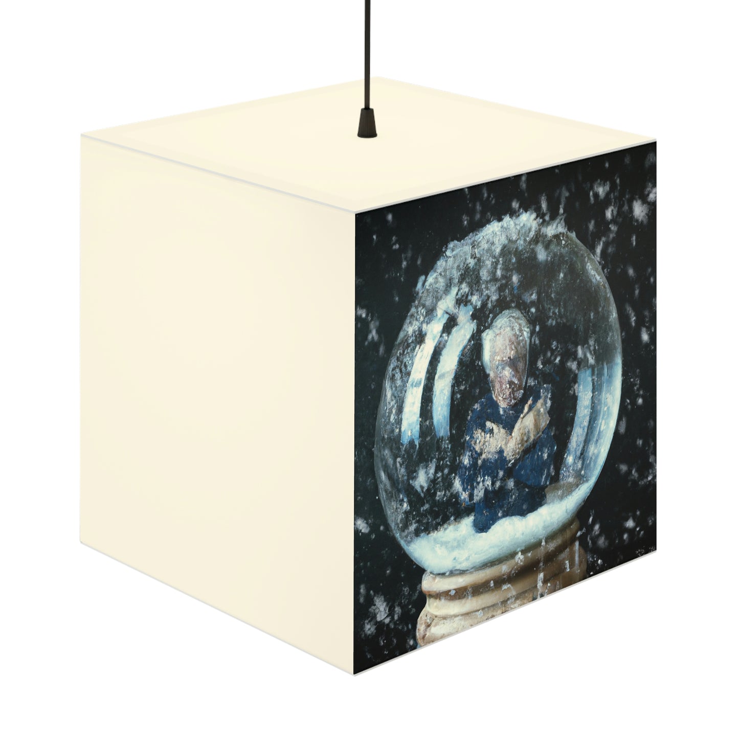 "Uncertain Snowglobe" - The Alien Light Cube Lamp