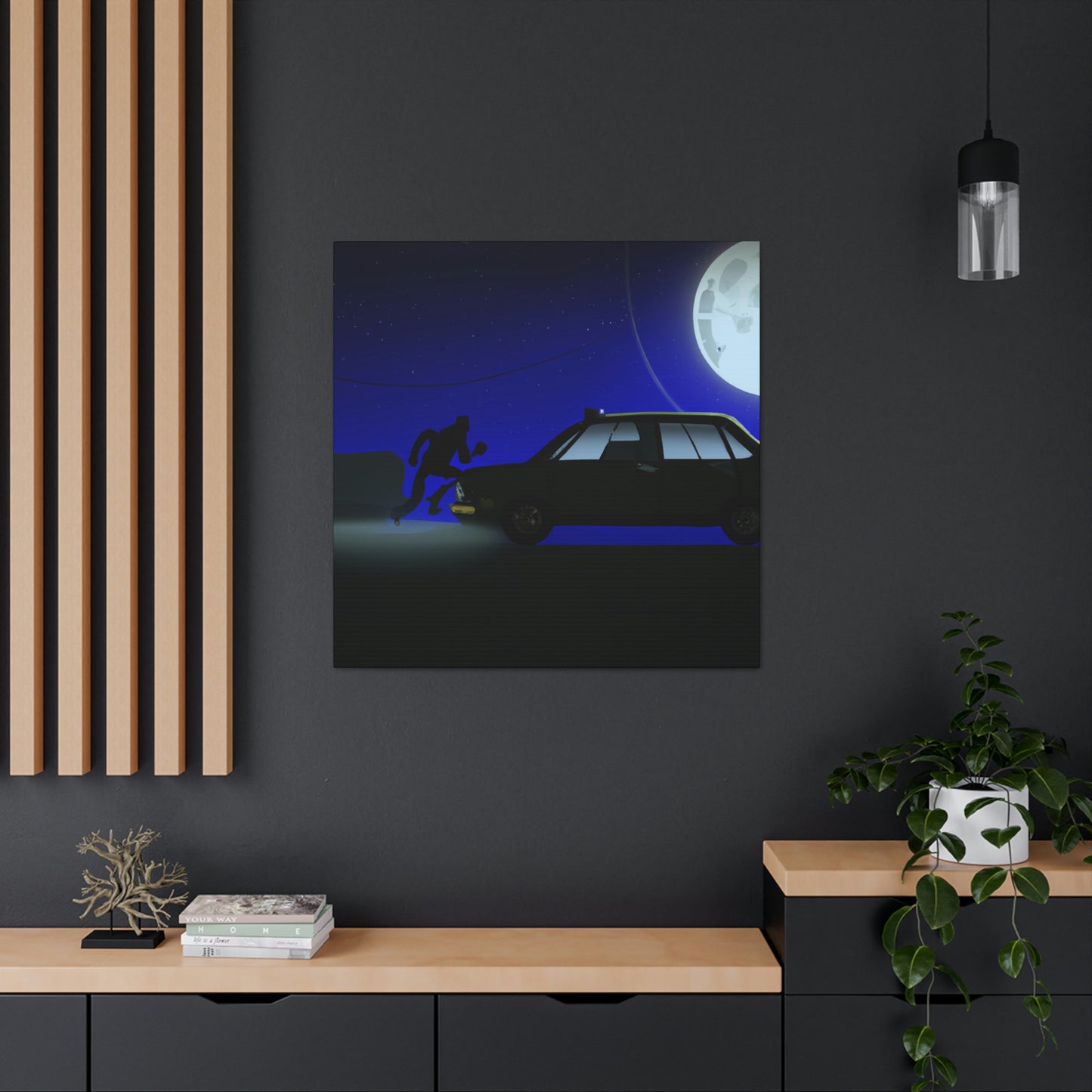 "Die Kunst des Moonlight Joyriding" - The Alien Canva