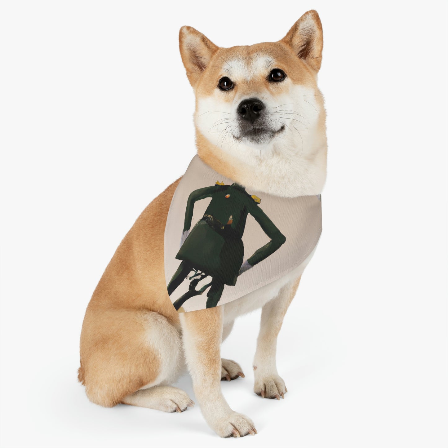 "Courage Against Despair: A Soldier's Triumph" - The Alien Pet Bandana Collar