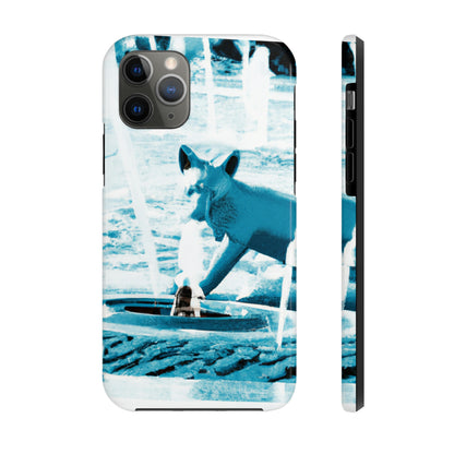 "Foxy Herumtollen im Brunnen" - Die Alien Tough Phone Cases