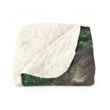 "Pixie's Pumpkin Patch Quest" - The Alien Sherpa Fleece Blanket