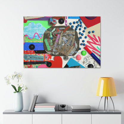 "Express Yourself: A Found Object Collage" - Canvas