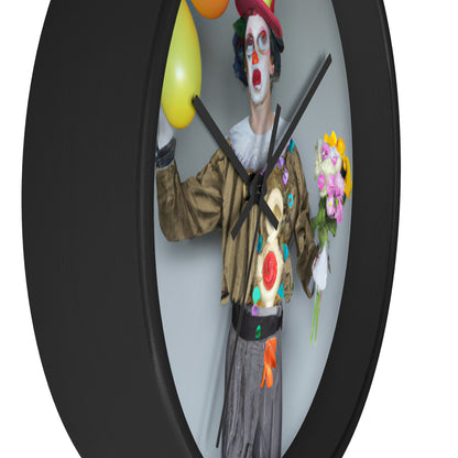 "Clowning Around with Balloons" - The Alien Wall Clock