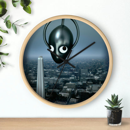 "Una chispa distante: la búsqueda de un santuario extraterrestre en la ciudad". - El reloj de pared alienígena