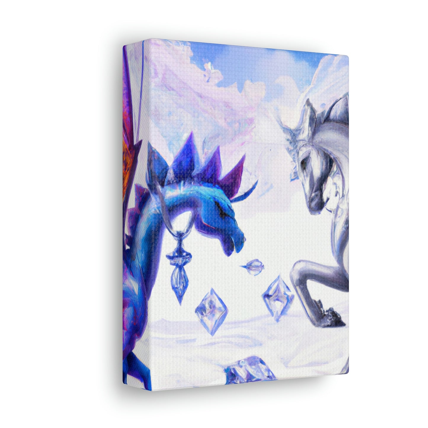 "The Crystal War: Dragon vs Pegasus" - The Alien Canva