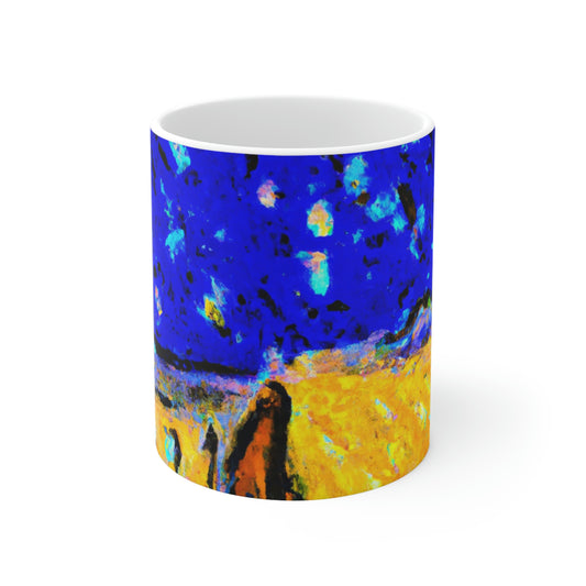 "Enchanted Sands of the Night Sky" - Der Alien-Keramikbecher 11 oz