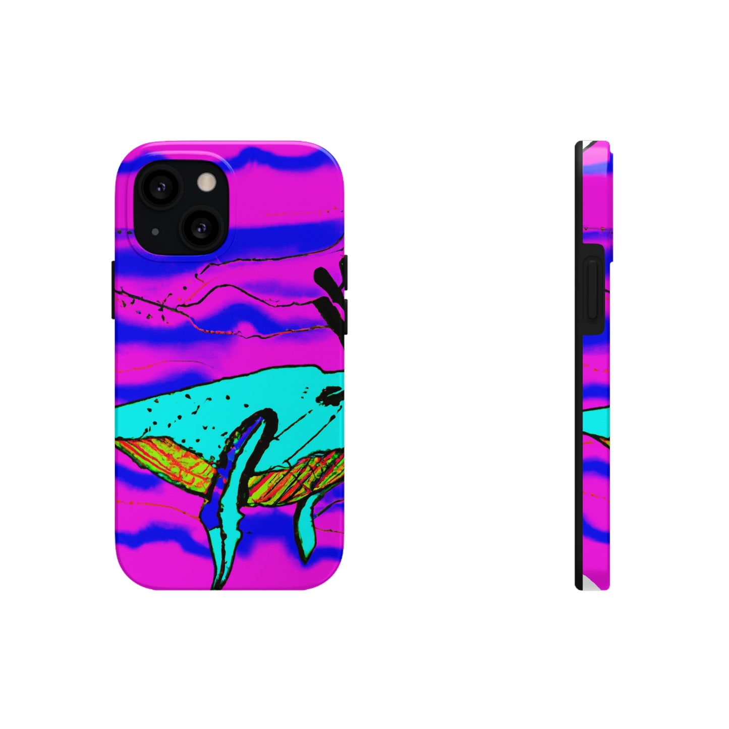 "Glow of the Neon Sea" - The Alien Tough Phone Cases