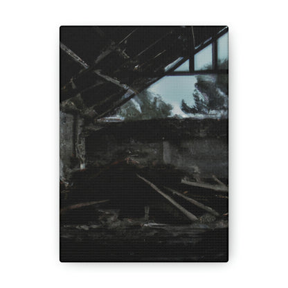 "Forgotten Memories: An Artistic Trek Through Abandoned Lands" - Canvas