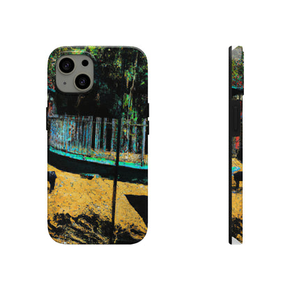 "Lost in the Shadows of Oblivion: A Journey Through the Abandoned Zoo" - The Alien Tough Phone Cases