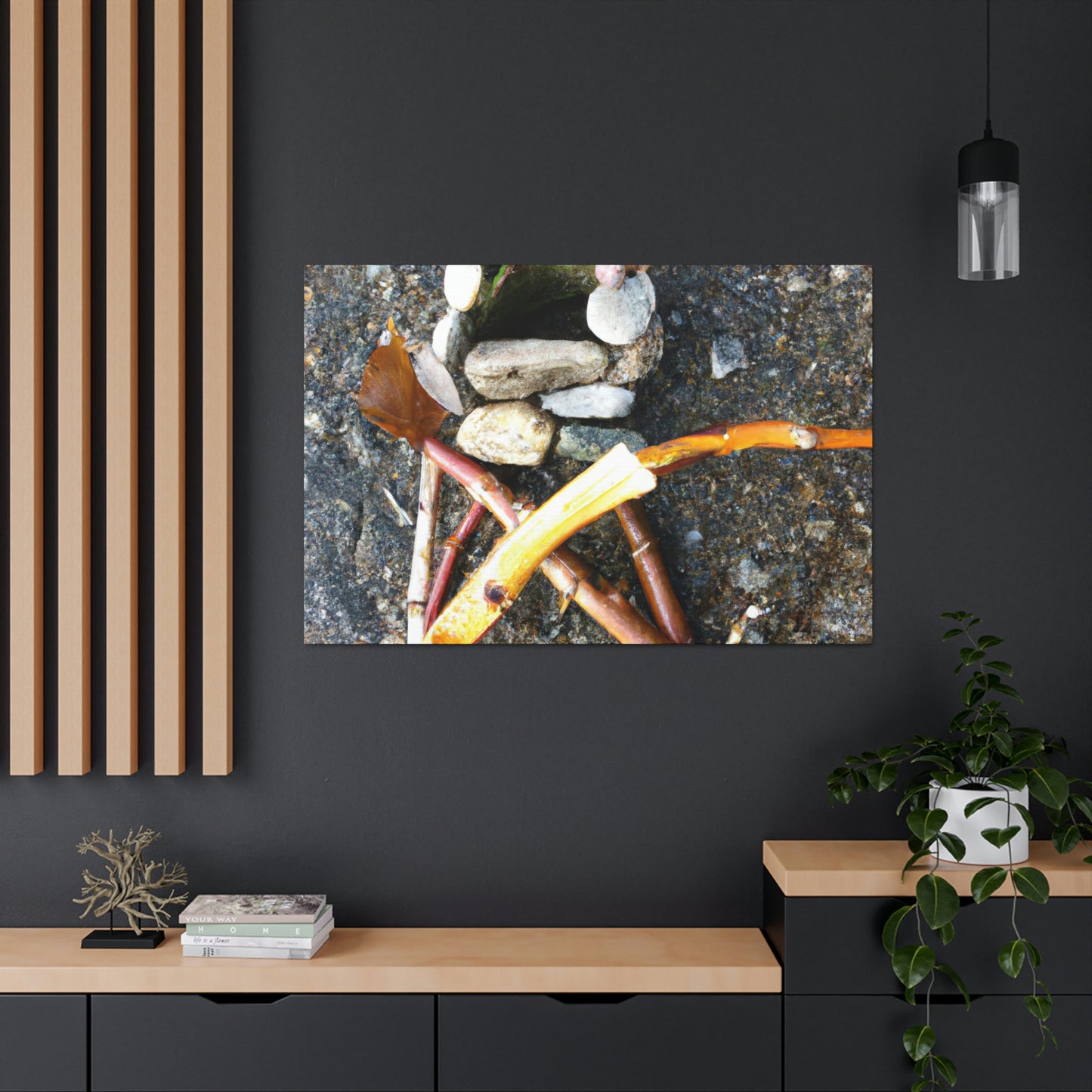 "A Walk in Nature's Sculpture Garden" - Canvas