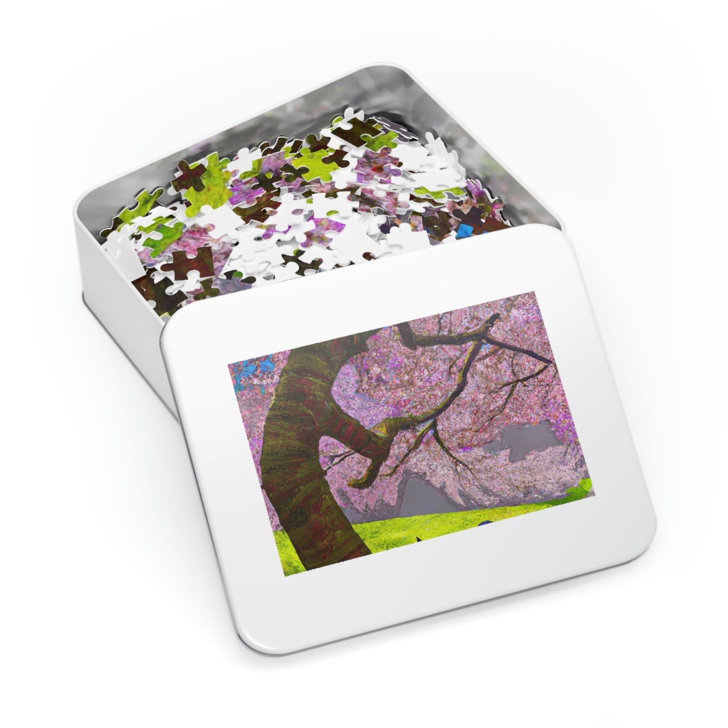 "A Moment of Calm Beneath the Cherry Blossoms" - The Alien Jigsaw Puzzle