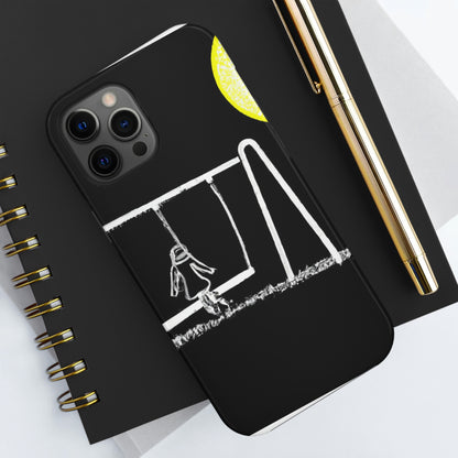 „The Moonlit Swing: A Dream-Like Moment in a Meadow“ – The Alien Tough Phone Cases