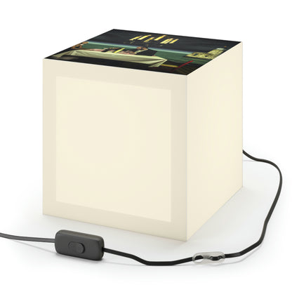 "A Beacon of Romance: An Intimate Candlelit Dinner in a Forgotten Lighthouse" - The Alien Light Cube Lamp