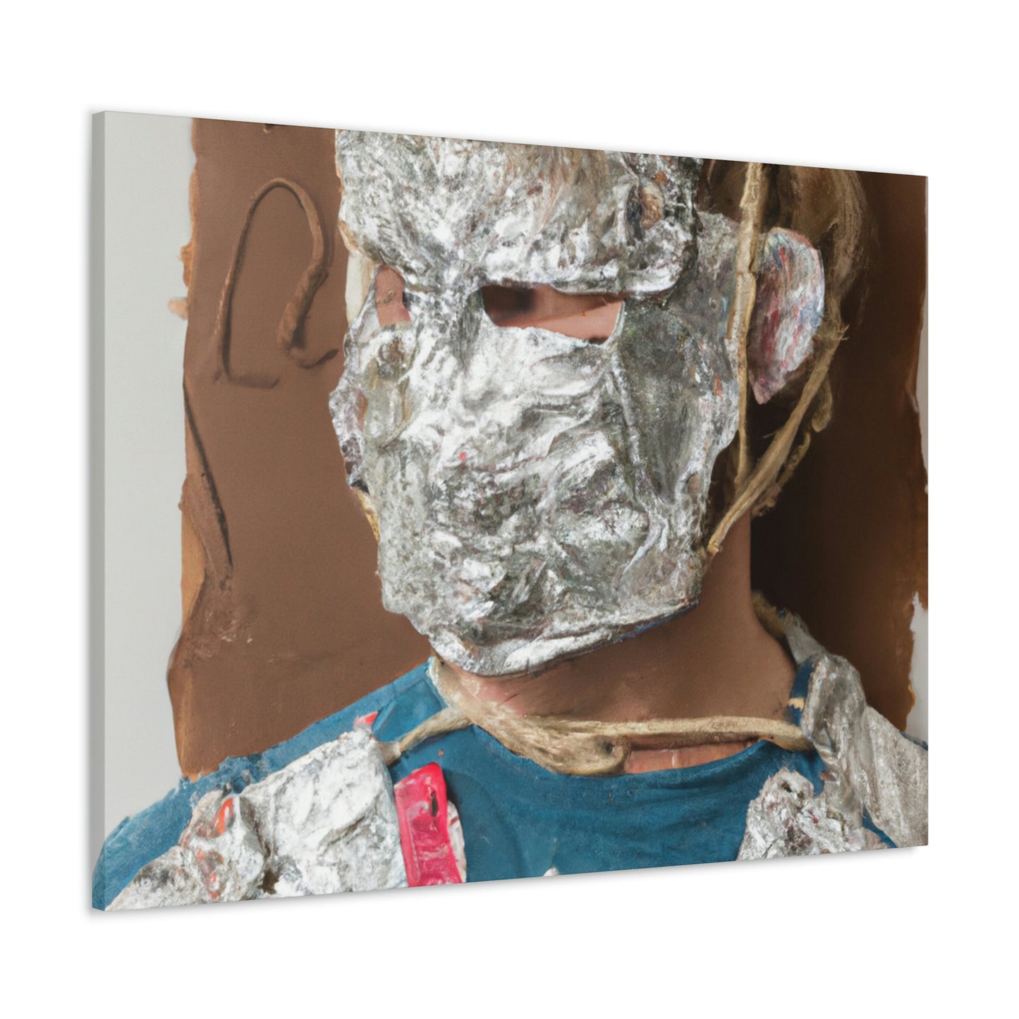 "Metallic Reflections: Unexpected Materials in Self-Portraiture" - Canvas