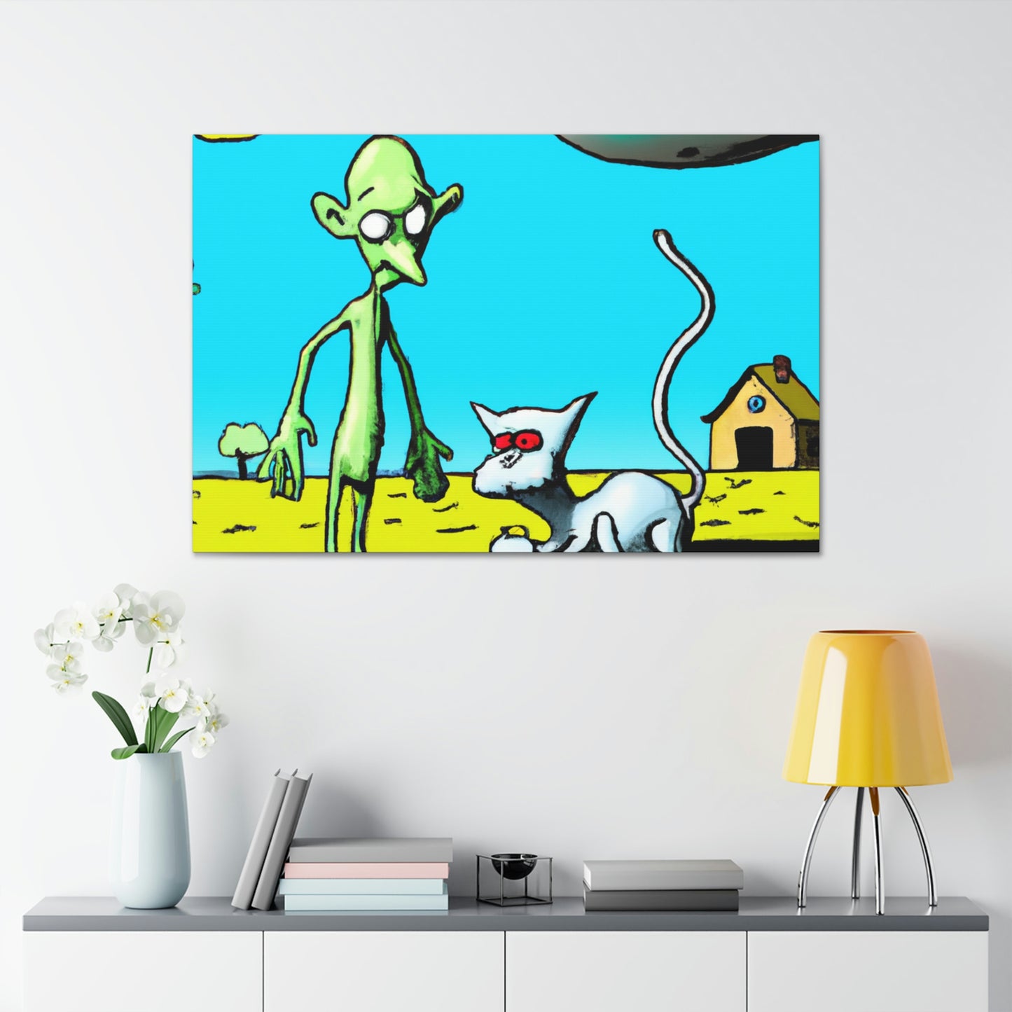 "Out of This World Friendship" - The Alien Canva