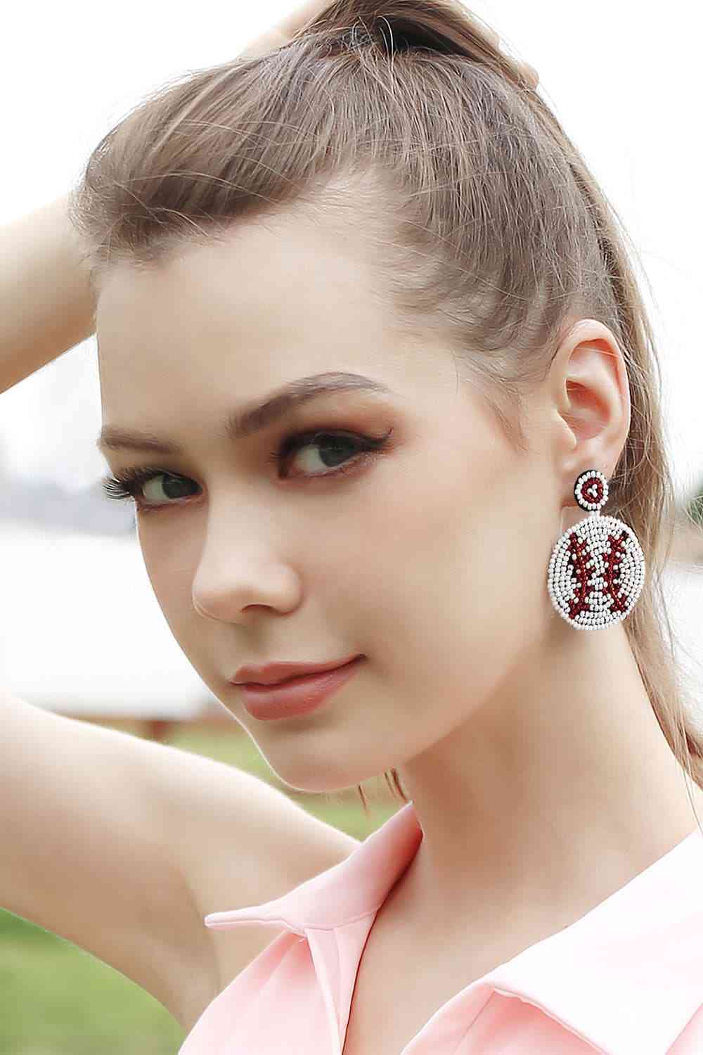 Round Shape Dangle Earrings