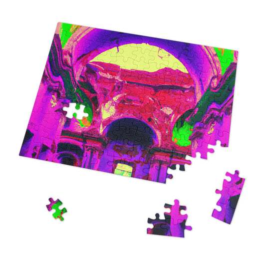 Mystical Madness: Crazy Colors in the Forgotten Cathedral - The Alien Jigsaw Puzzle