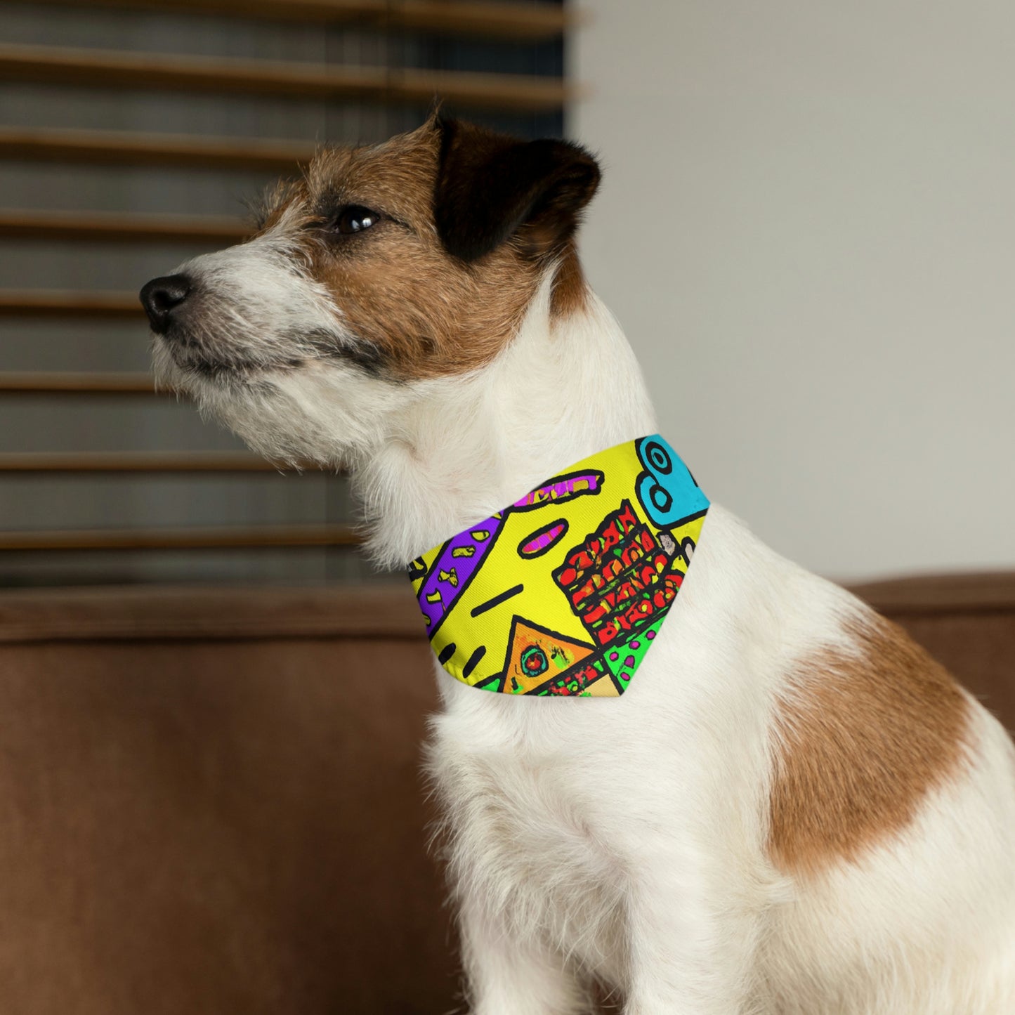 "A Slumbering Village of the Soaring Dragon" - The Alien Pet Bandana Collar