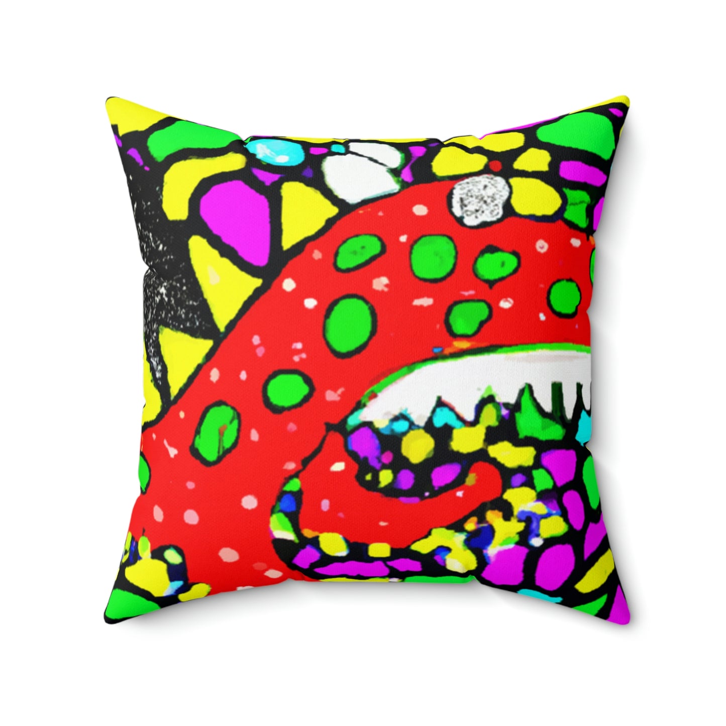 "Dragon's Flight to Freedom" - The Alien Square Pillow