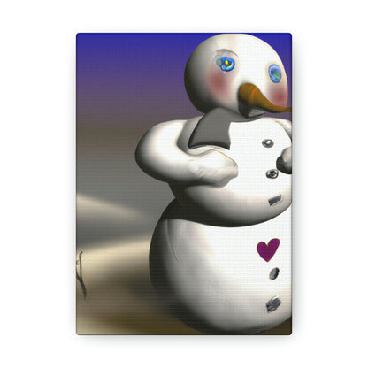 "Chilly But Hopeful: The Snowman's Quest For A Hug" - The Alien Canva